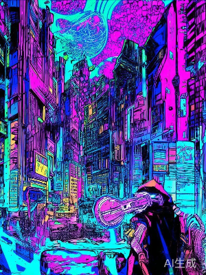 科幻未来漫画封面