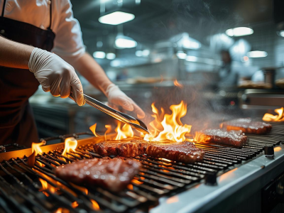 厨师烤肉