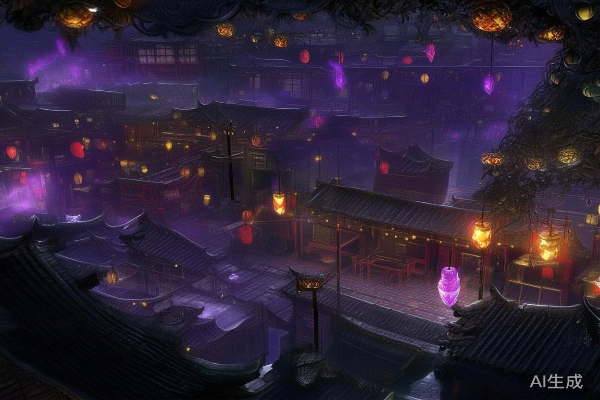绯月仙行录 - 仙城夜景