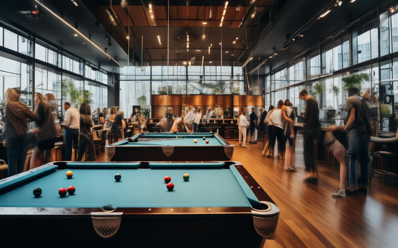 台球厅场景