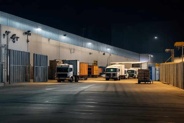 科里扎特口岸监管区仓外观