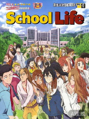 校园漫画封面