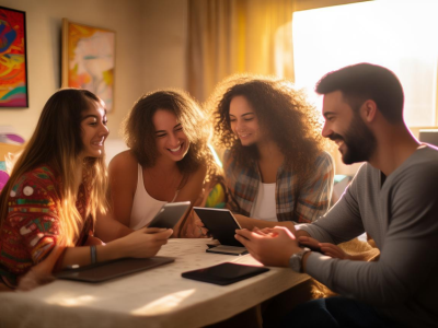 Family traveling with multiple devices