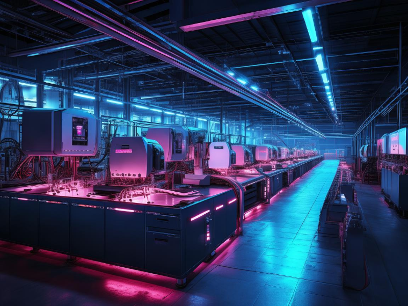 电力装备制造车间俯瞰图